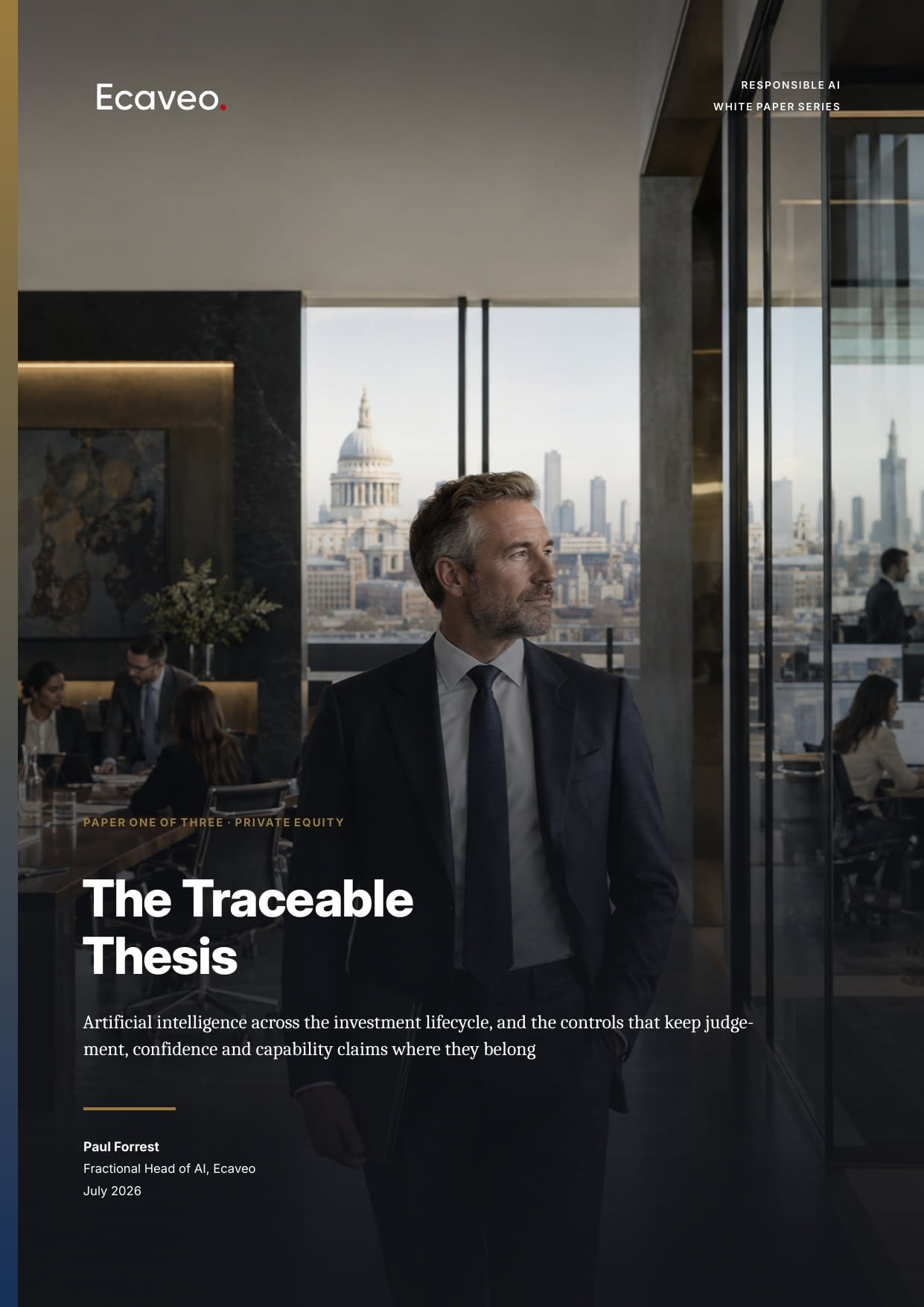 Cover of The Traceable Thesis, an Ecaveo whitepaper